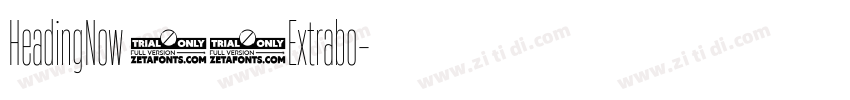 HeadingNow 87Extrabo字体转换